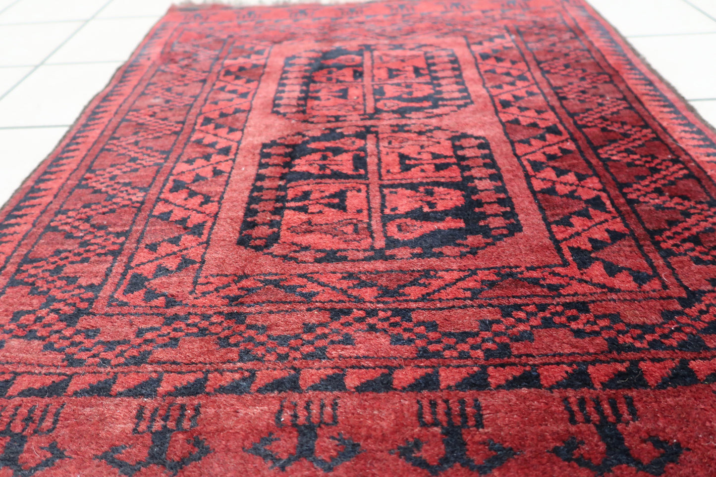 Ersari Woolen Detail - Vintage Rug