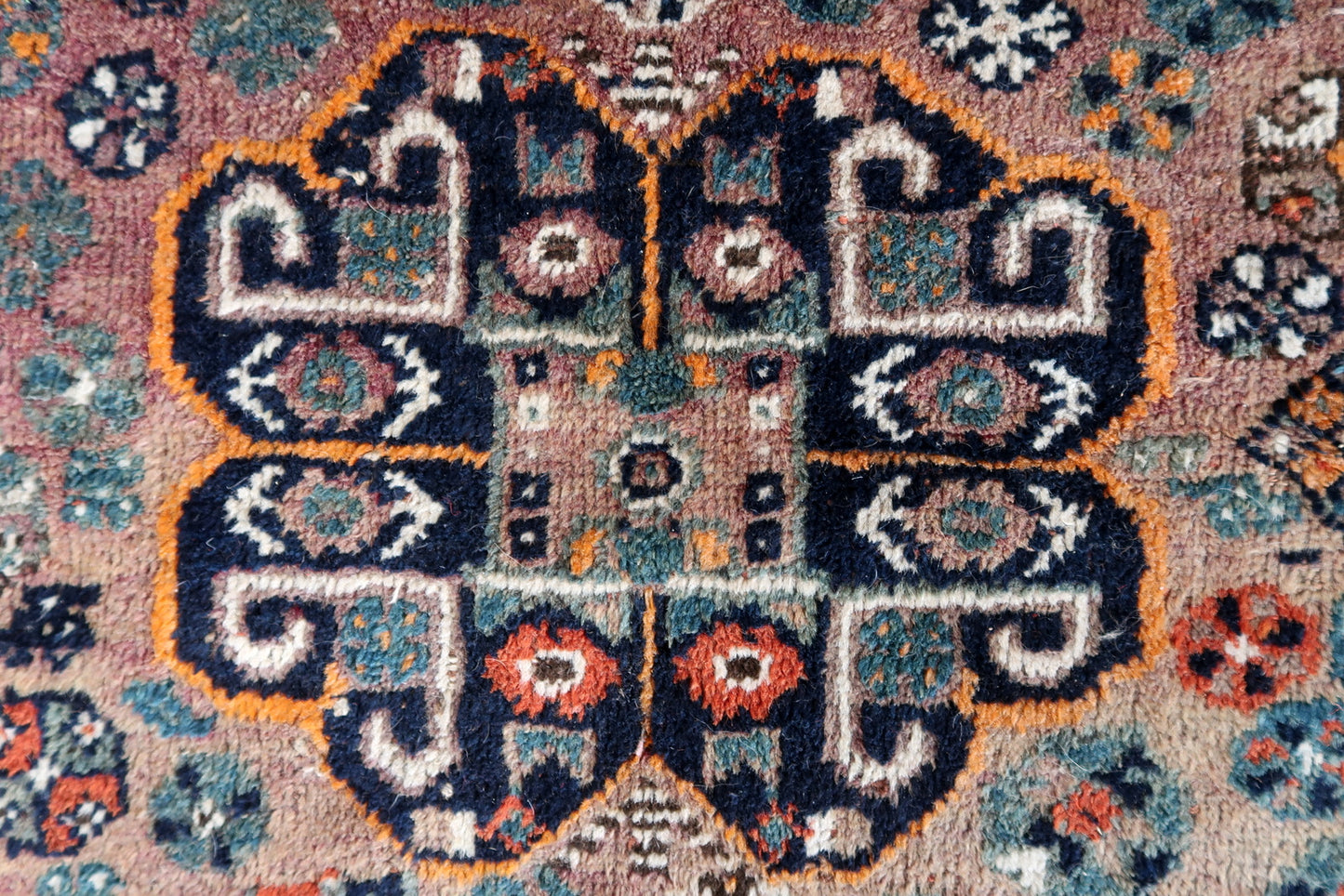 Antique Persian Rug in Bright Red Hues