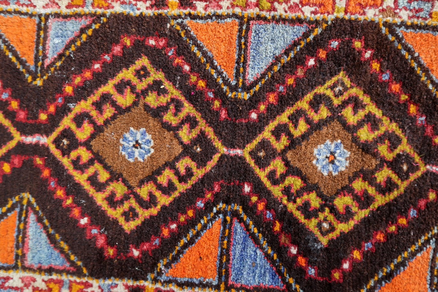 Vintage Yastik Rug - Traditional Turkish Craftsmanship