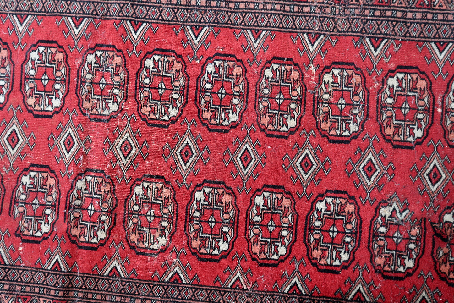 Wool material of the rug.