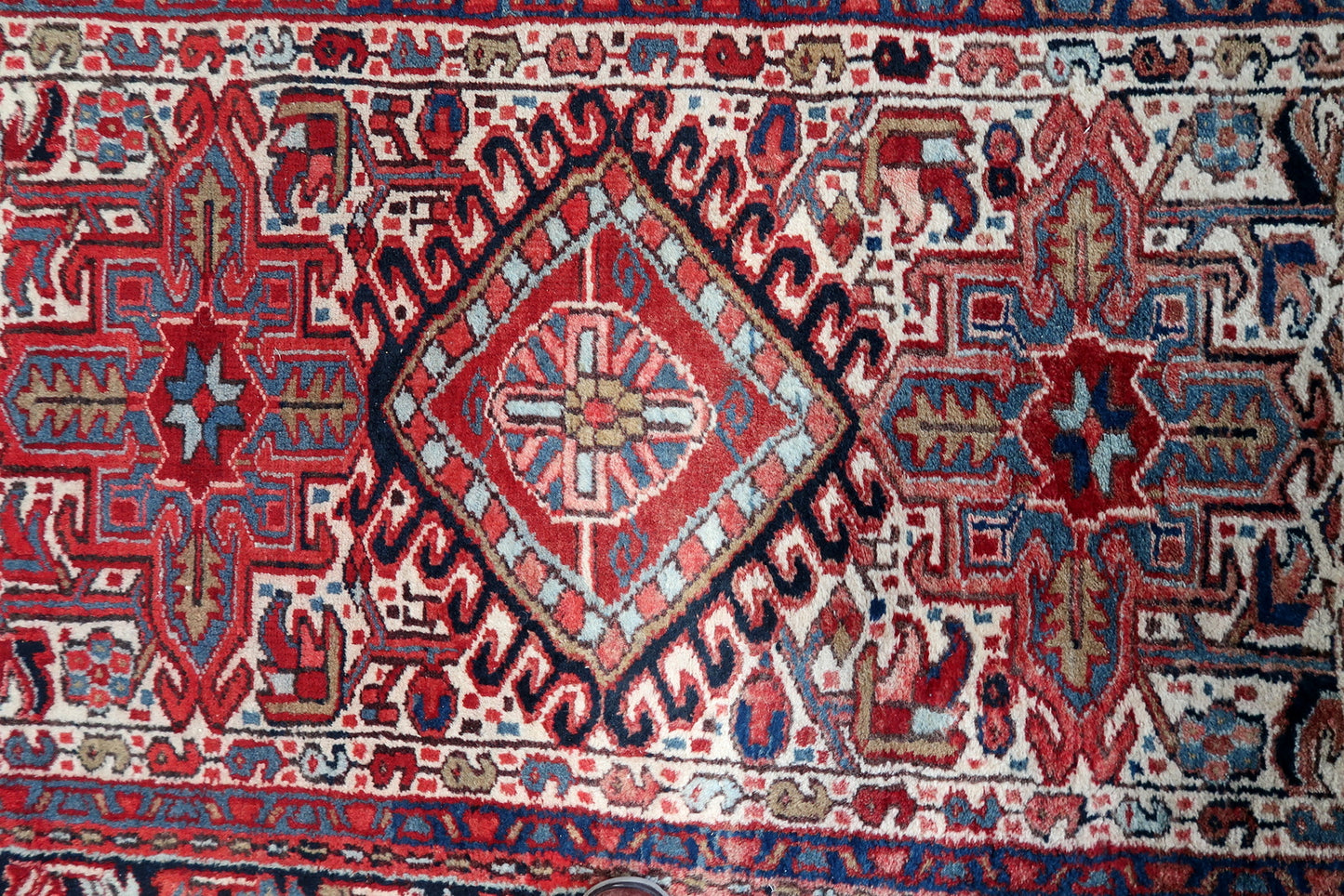 Detailed Craftsmanship in 1970s Vintage Rug