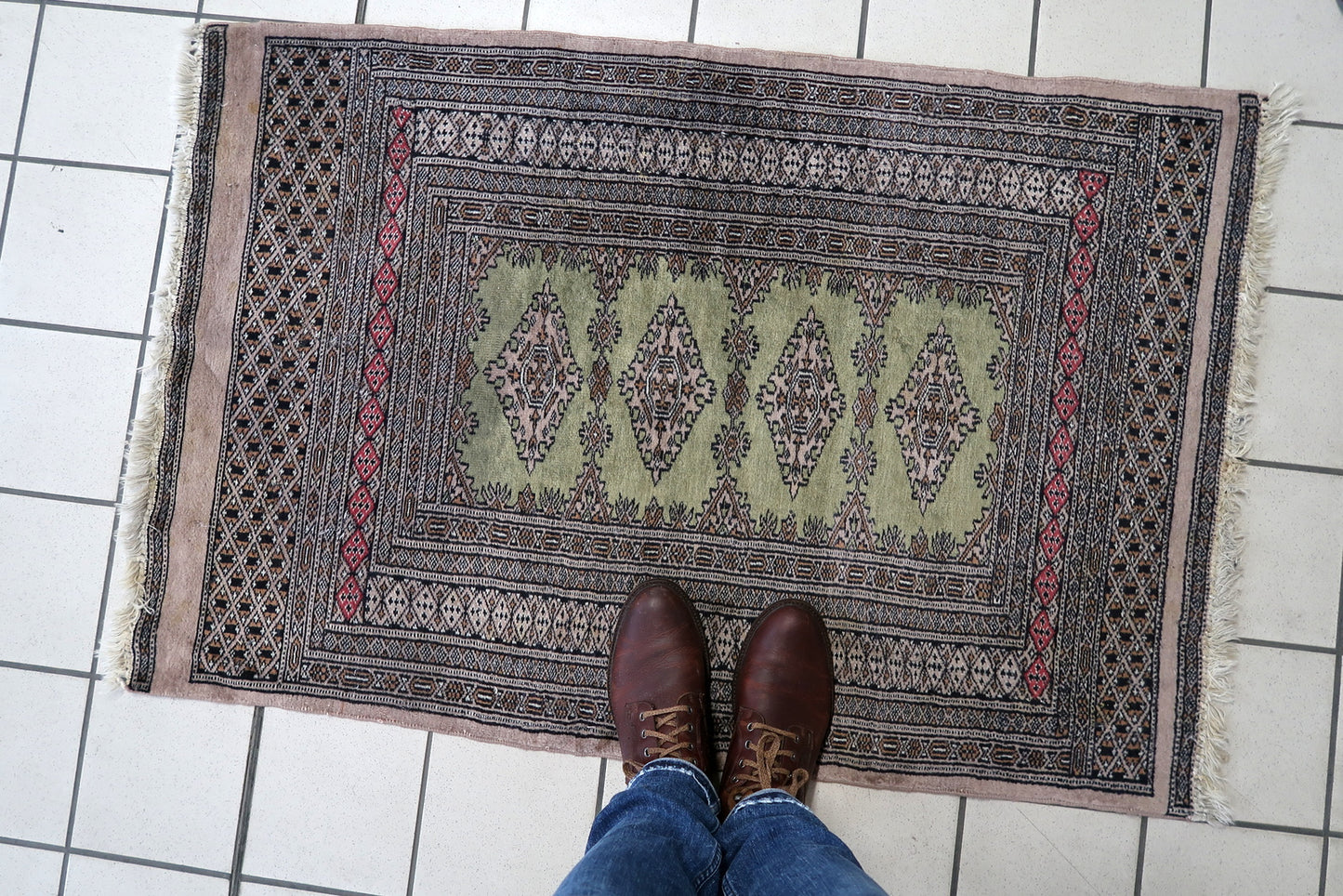 Mid-century decorative oriental carpet