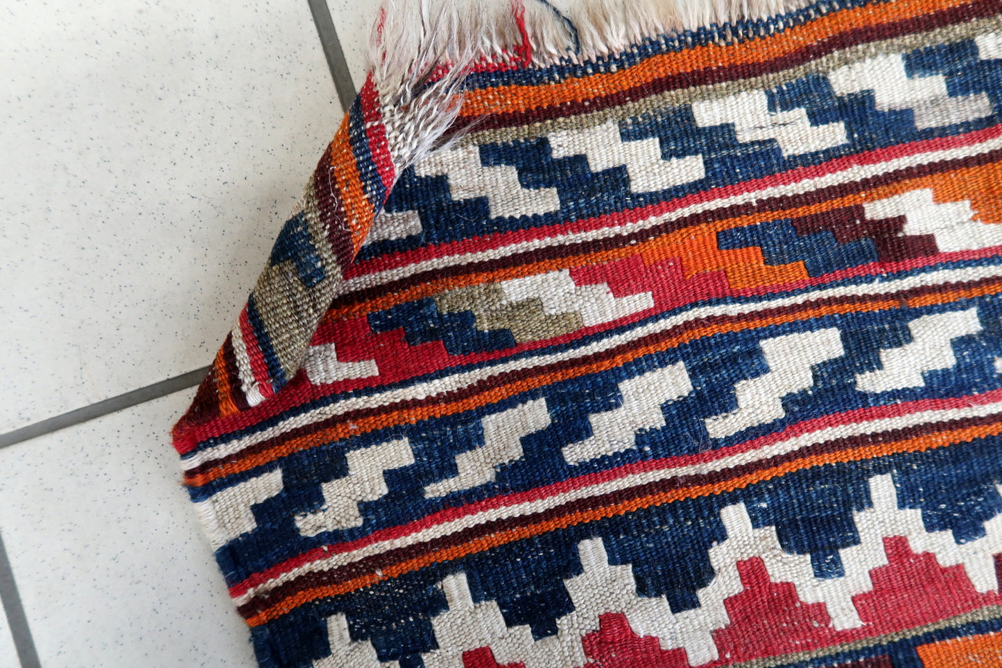 Multicolor kilim from Persian Ardabil region