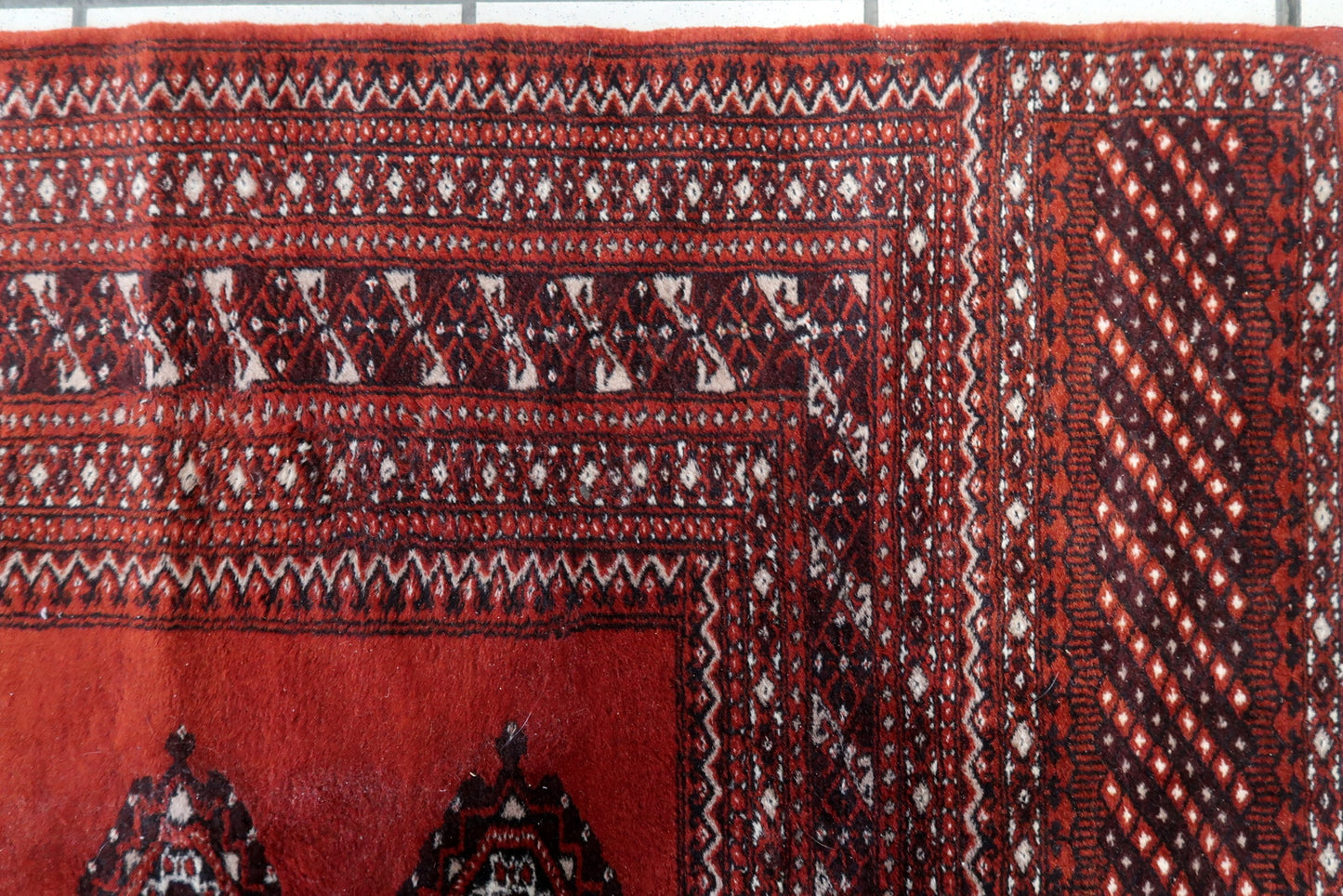 Small tribal rug from Uzbekistan, 3' x 5.1'