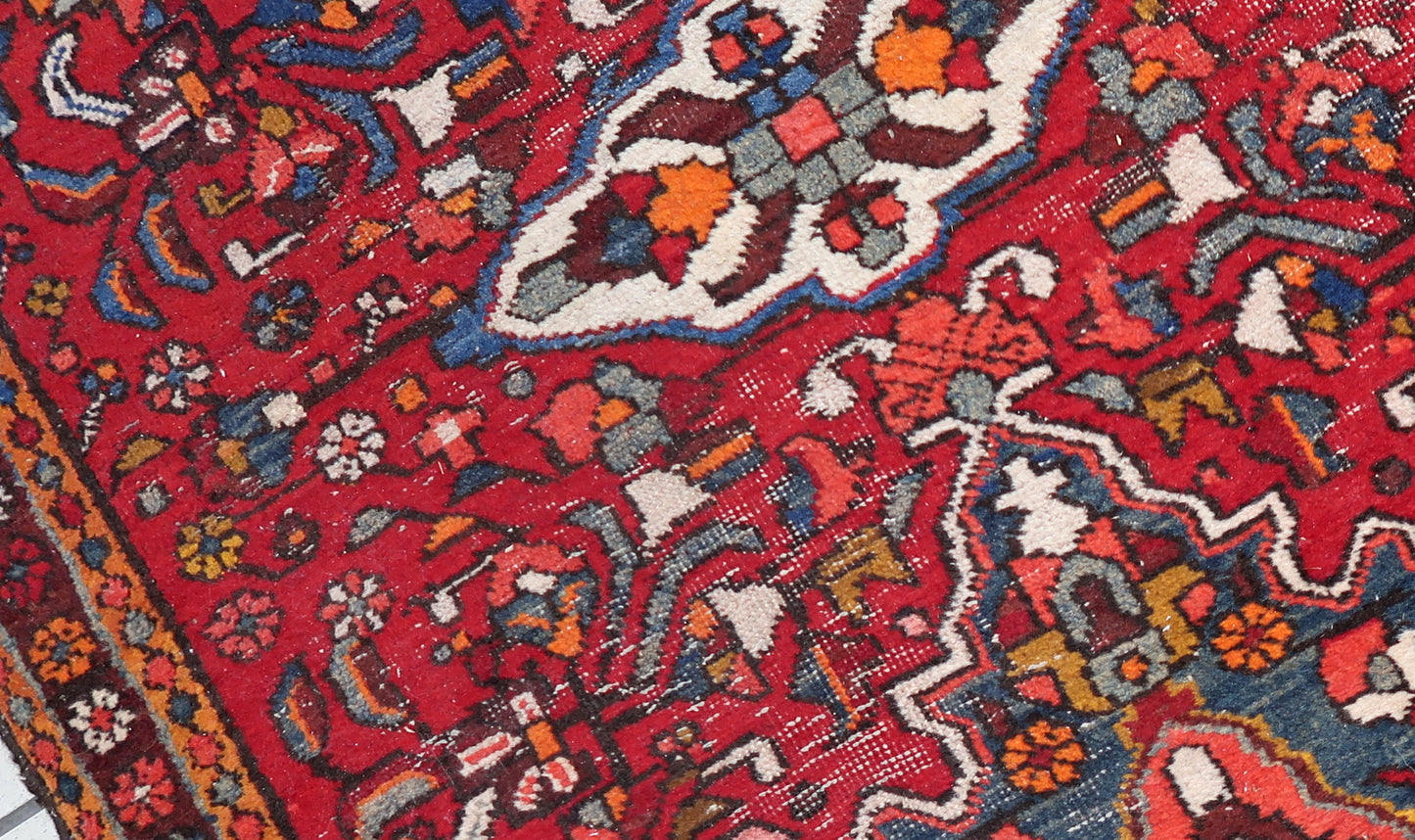 Hallway placement of a 12.1-foot antique Persian runner rug