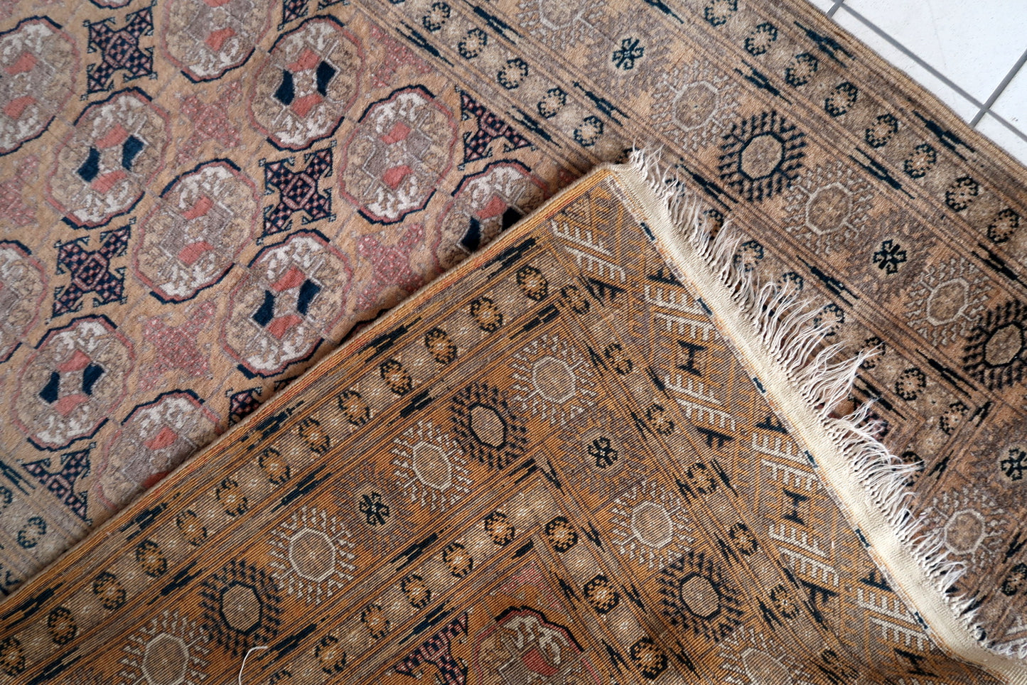Artistic Afghan rug showcasing traditional craftsmanship