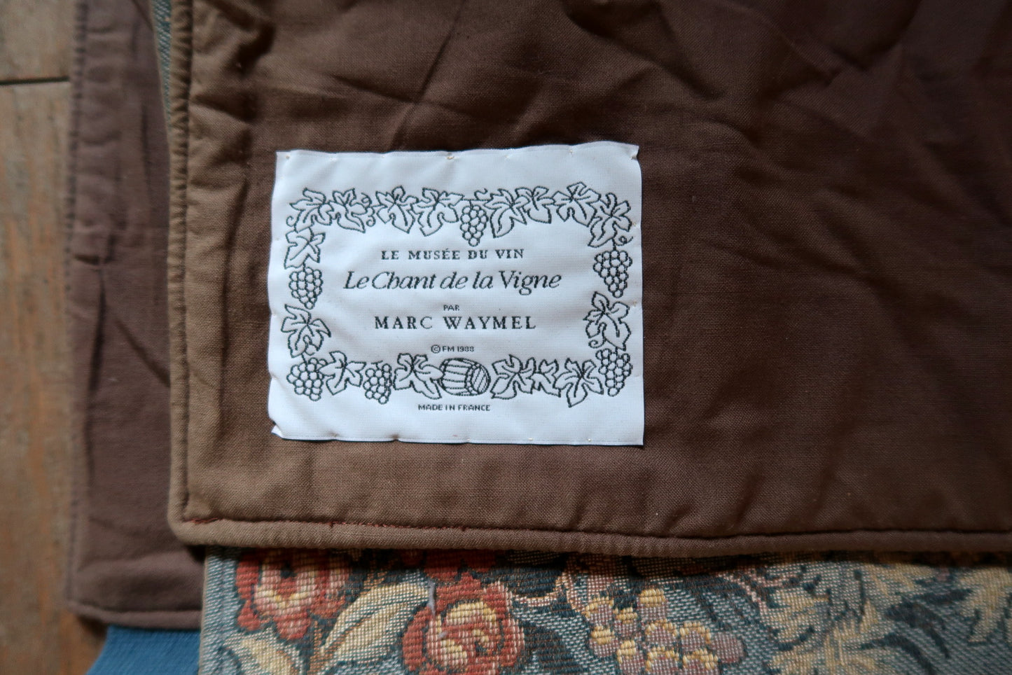 Tapestry displayed as dramatic wall hanging