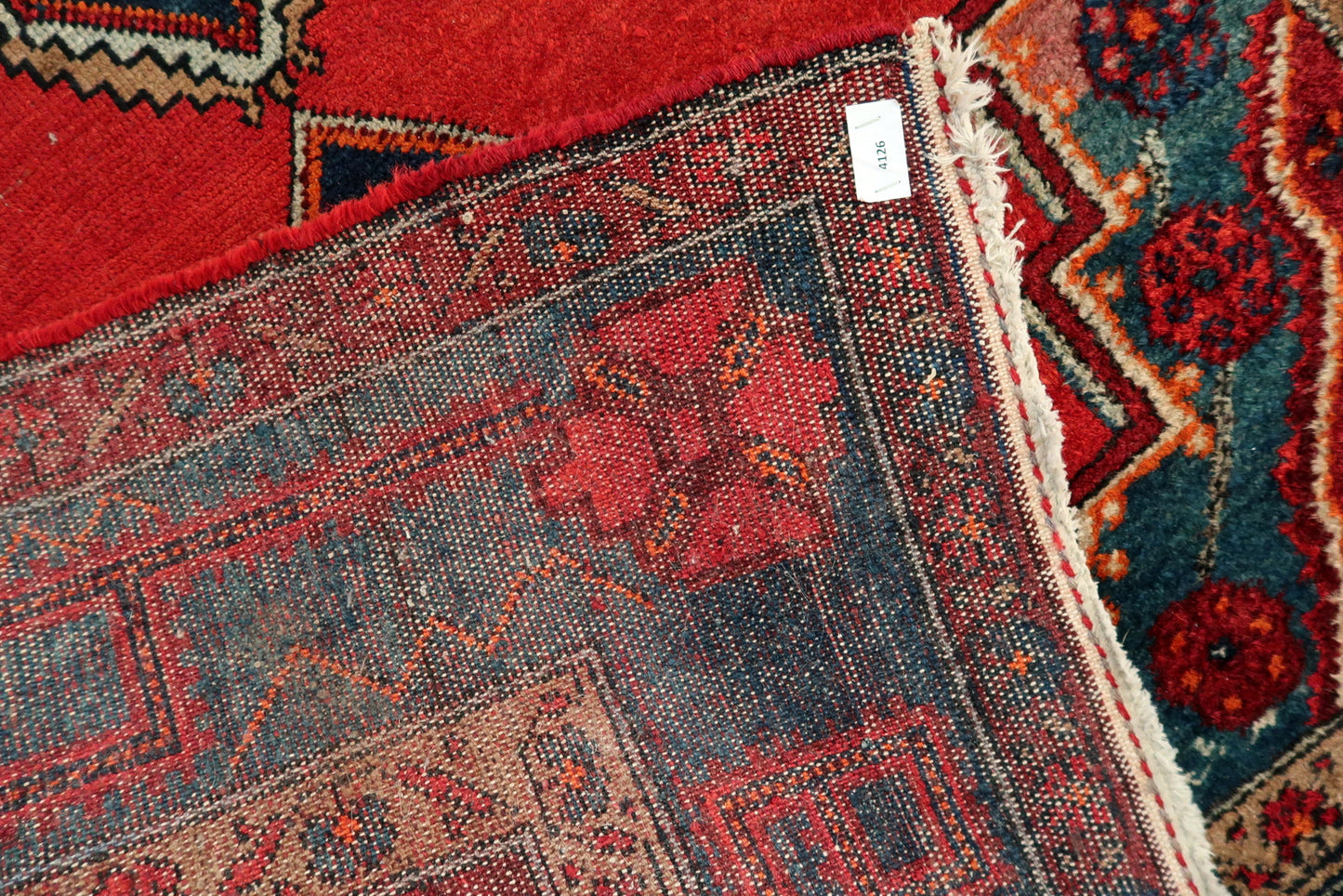Vintage Persian Malayer rug, medium size wool carpet with balanced layout