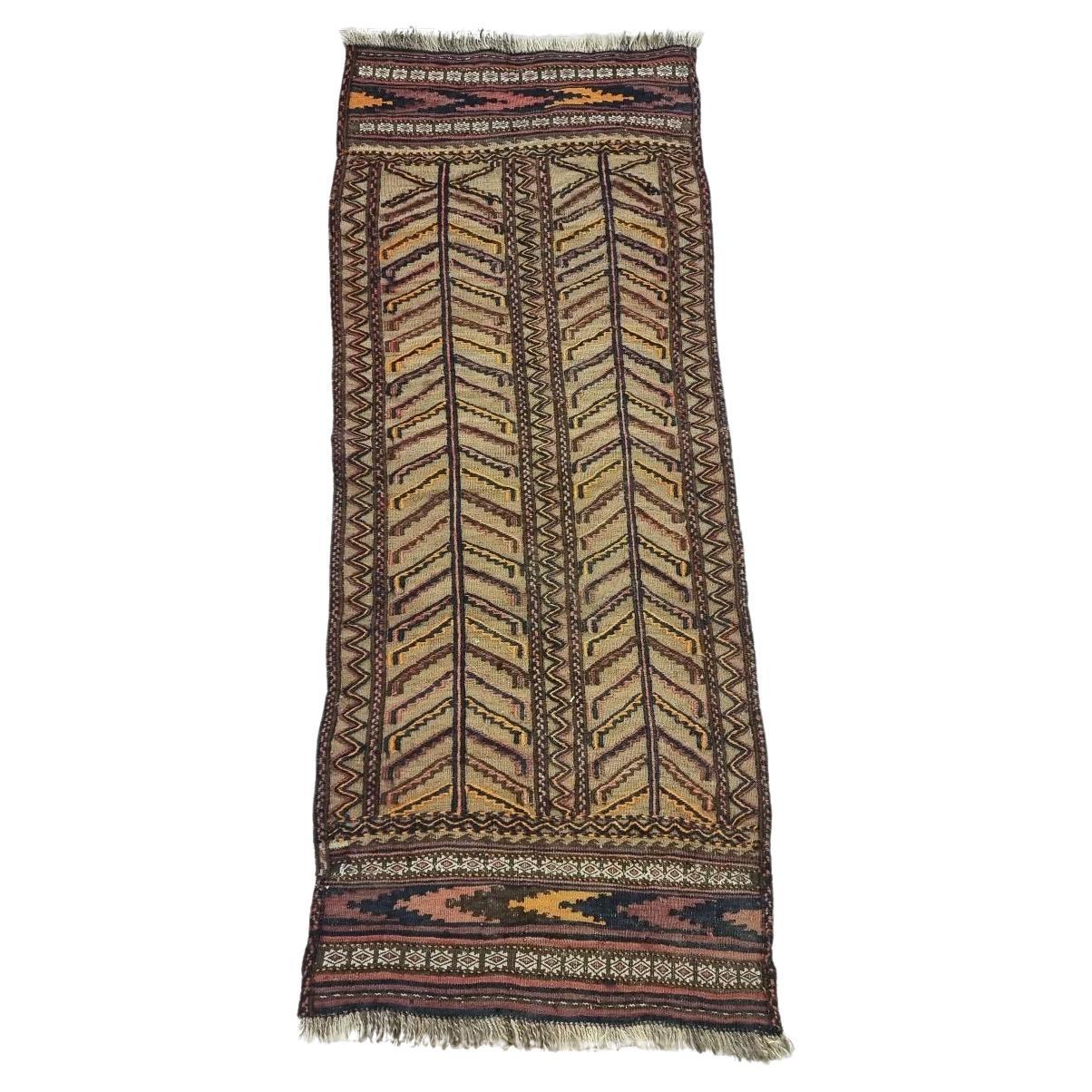 Handmade Antique Afghan Baluch Collectible Rug