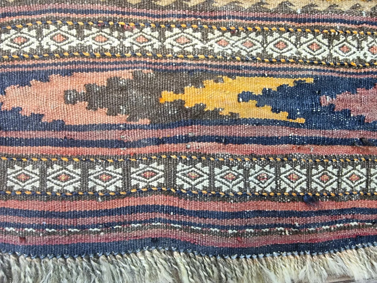 Versatile Antique Rug for Entryways