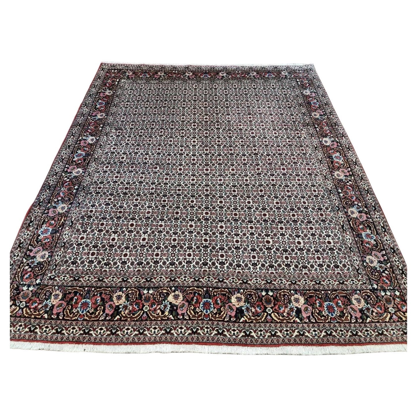 Handmade vintage Persian Bidjar rug