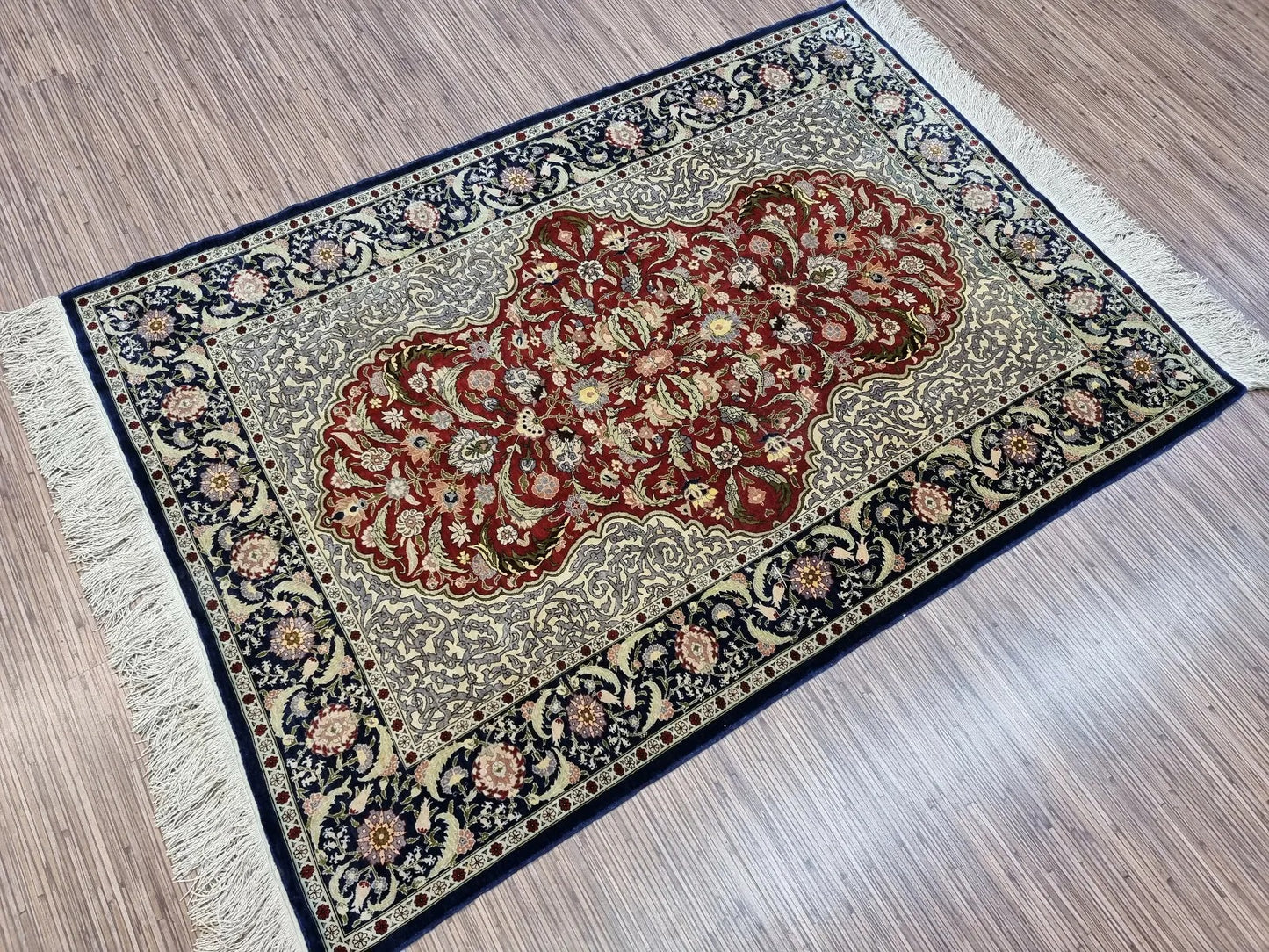 Detailed Hereke rug motifs