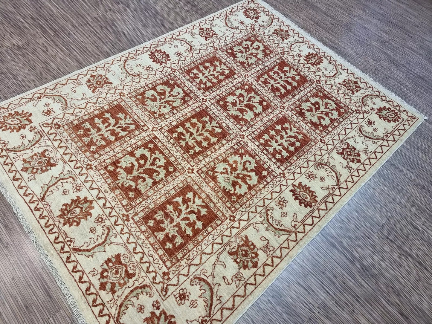Handmade Afghan area rug β traditional design