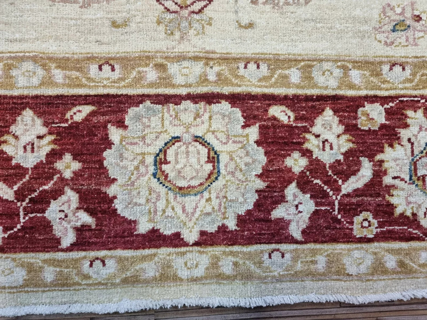 1980s Afghan wool rug β floral motifs