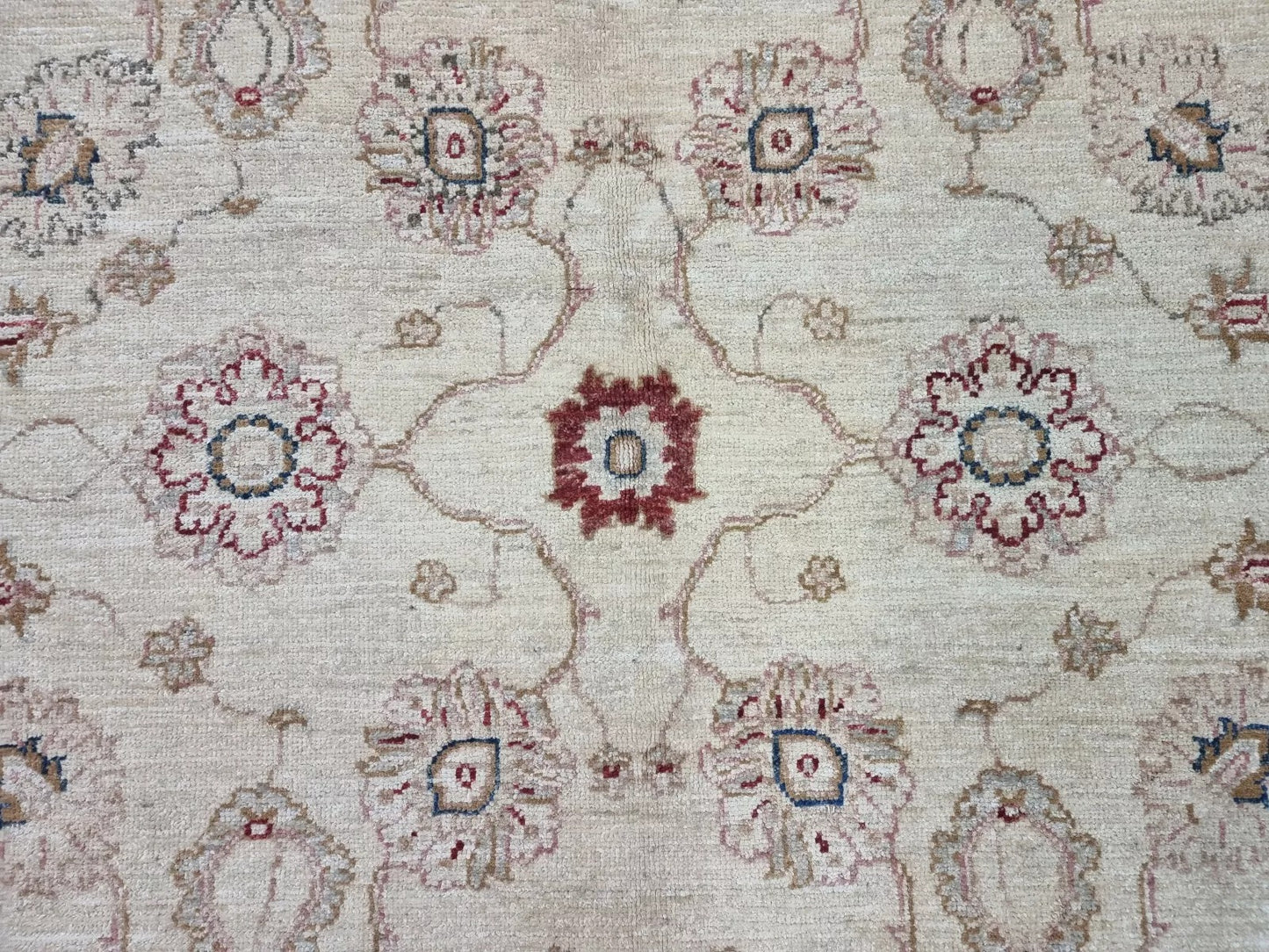 Hand-knotted Afghan rug β elegant design