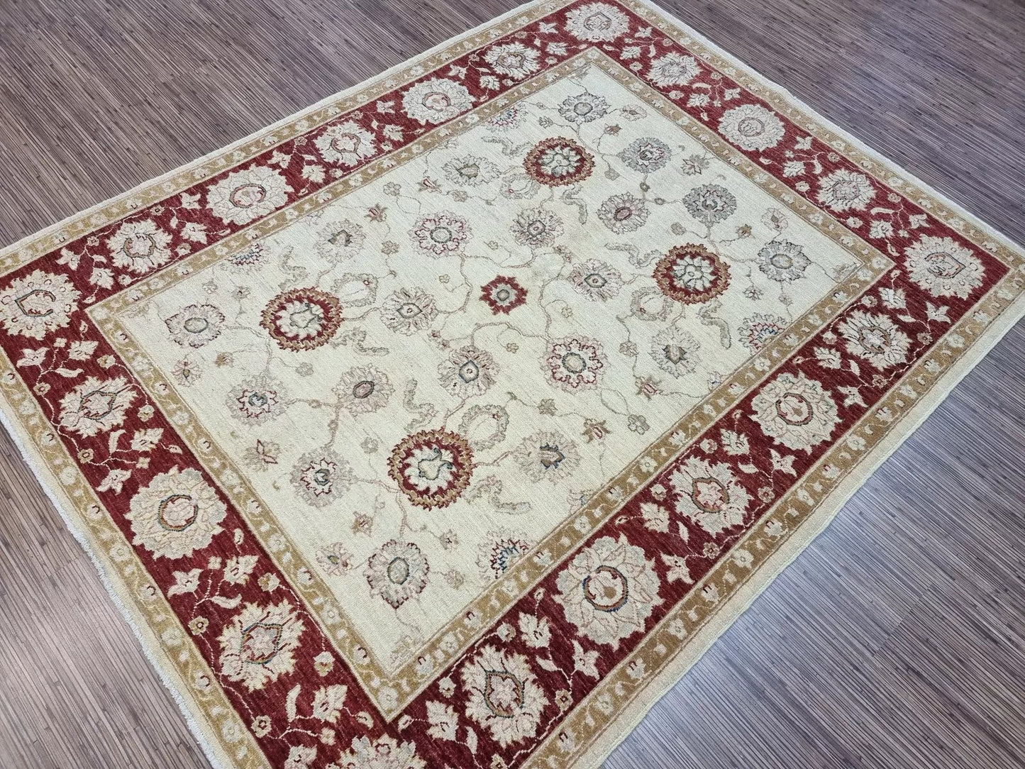 Handmade Afghan area rug β traditional design