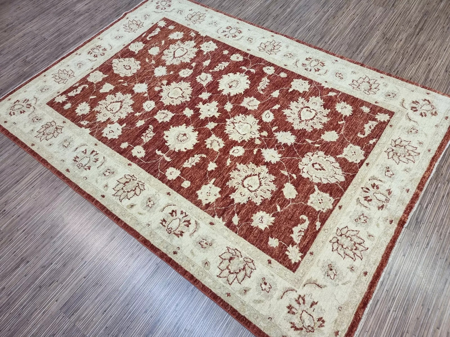 Hand-knotted Afghan Rug β Classic Oriental Pattern