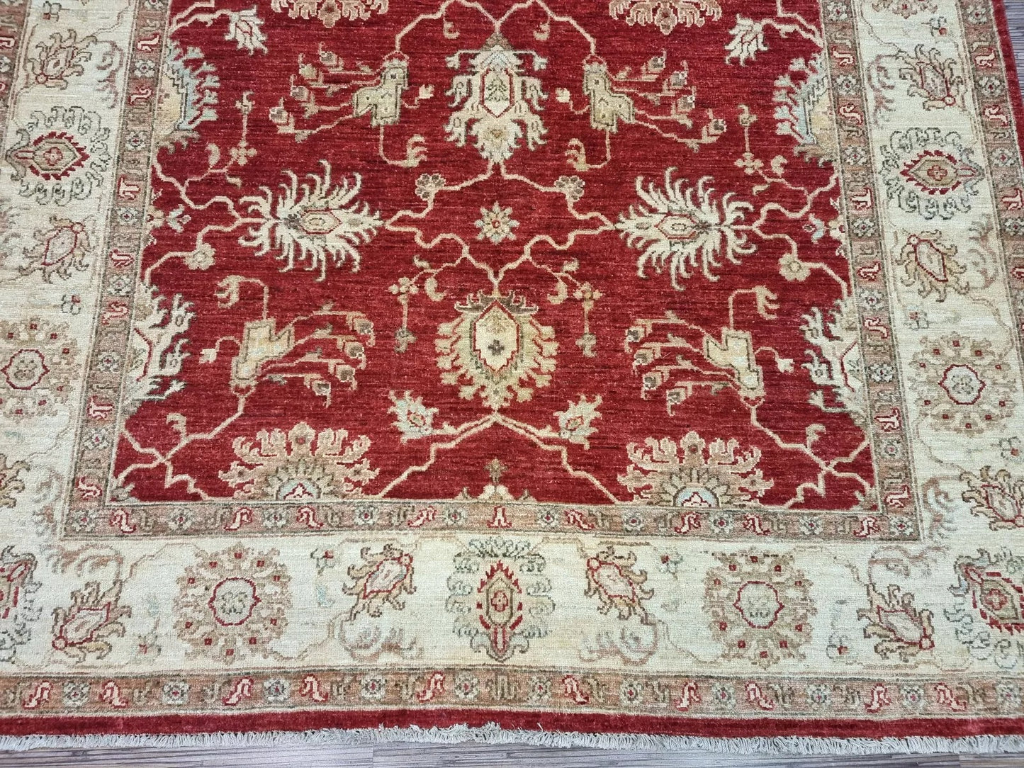 Terracotta Afghan Rug β Premium Wool