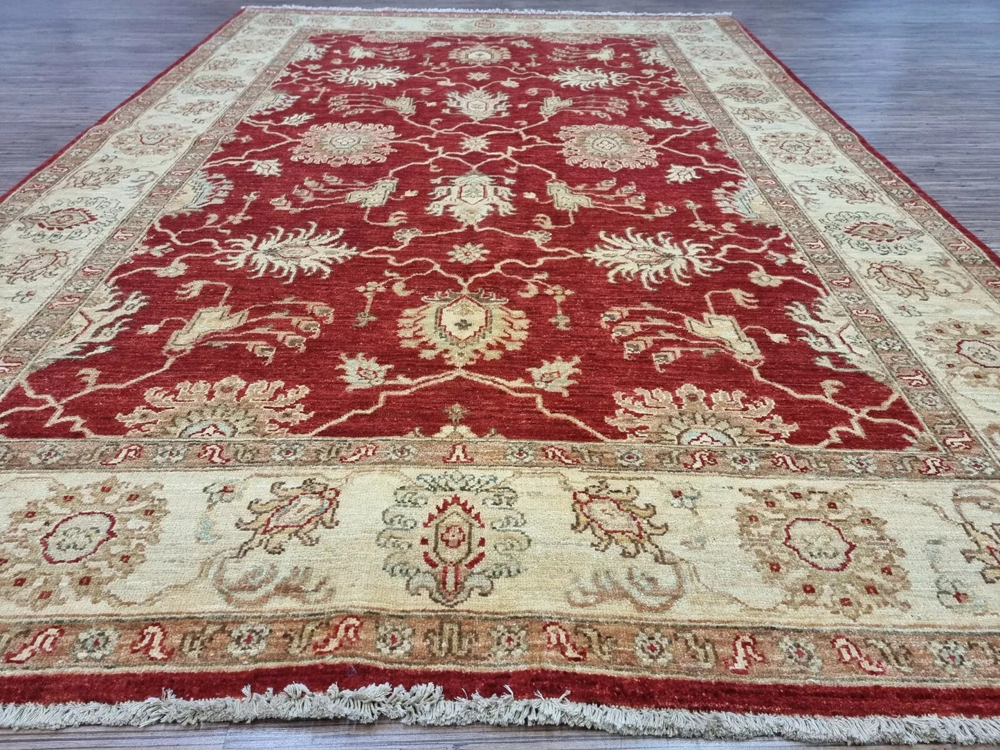 Hand-knotted Afghan Rug β Classic Oriental Pattern