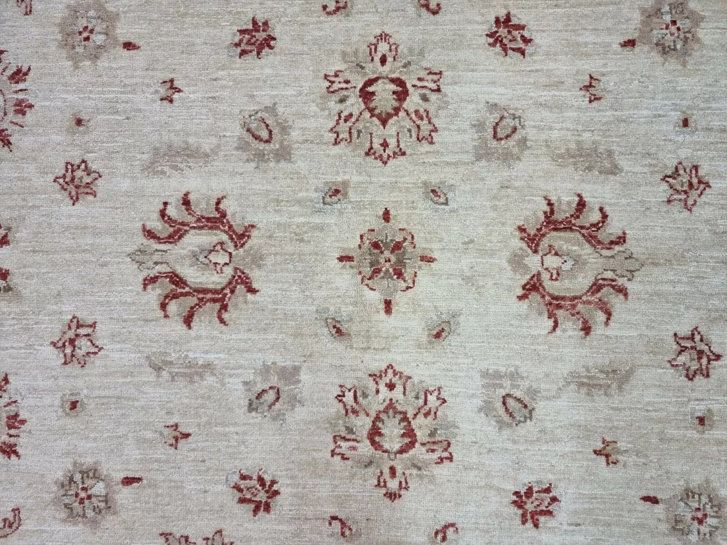 Authentic hand-knotted Afghan Ziegler rug in pristine condition