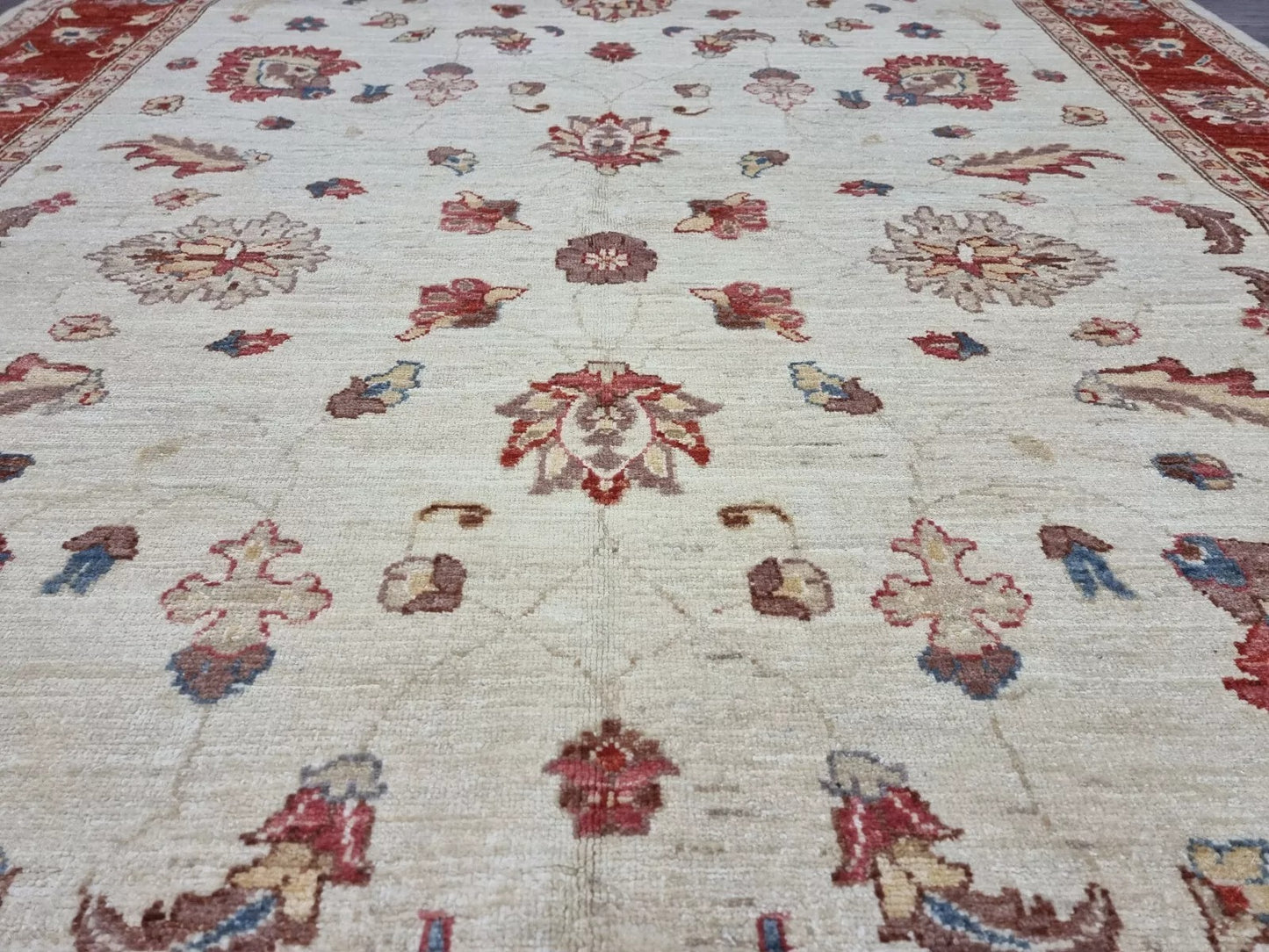Close-up of floral motifs and palmettes