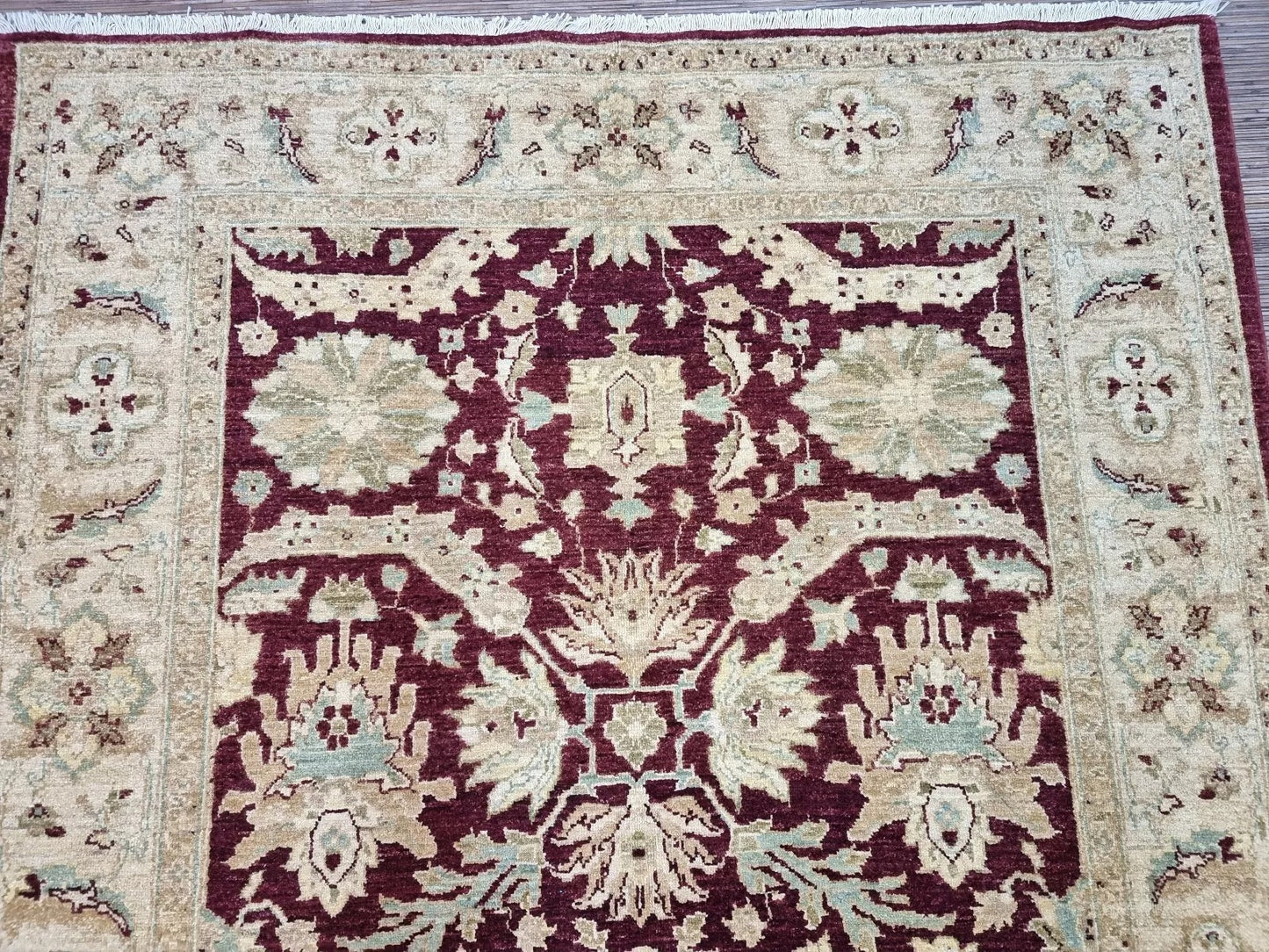 Detailed view of floral vine motifs