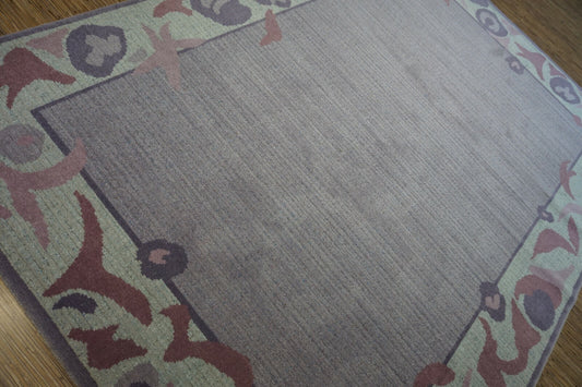 Close-up detail of intricate geometric patterns on the Vintage Dutch Rug