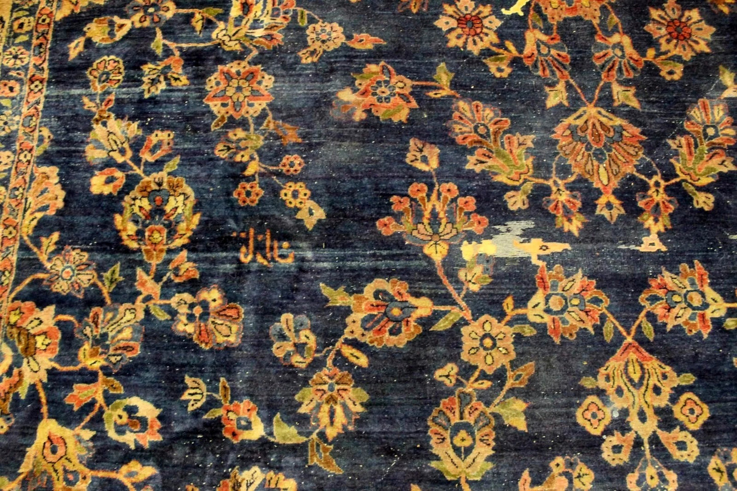High-quality antique Persian rug showcasing precise weaving techniques