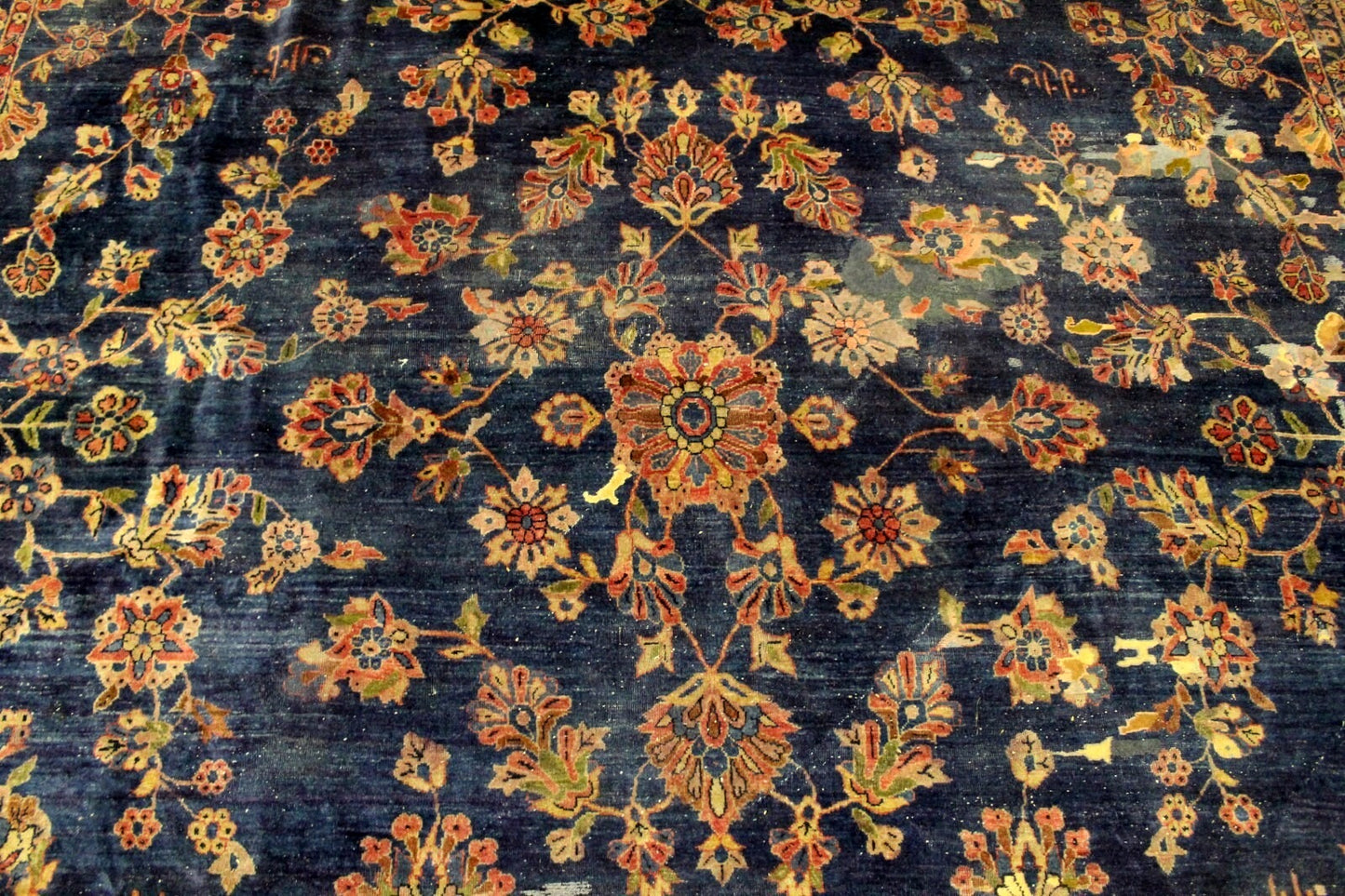 Hand-knotted Persian rug with elegant patterns and traditional designs