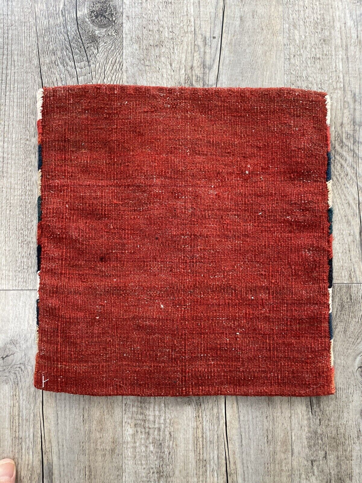 Back side of the Handmade Vintage Persian Kurdish Salt Bag - Underside view revealing the bag's construction and material.