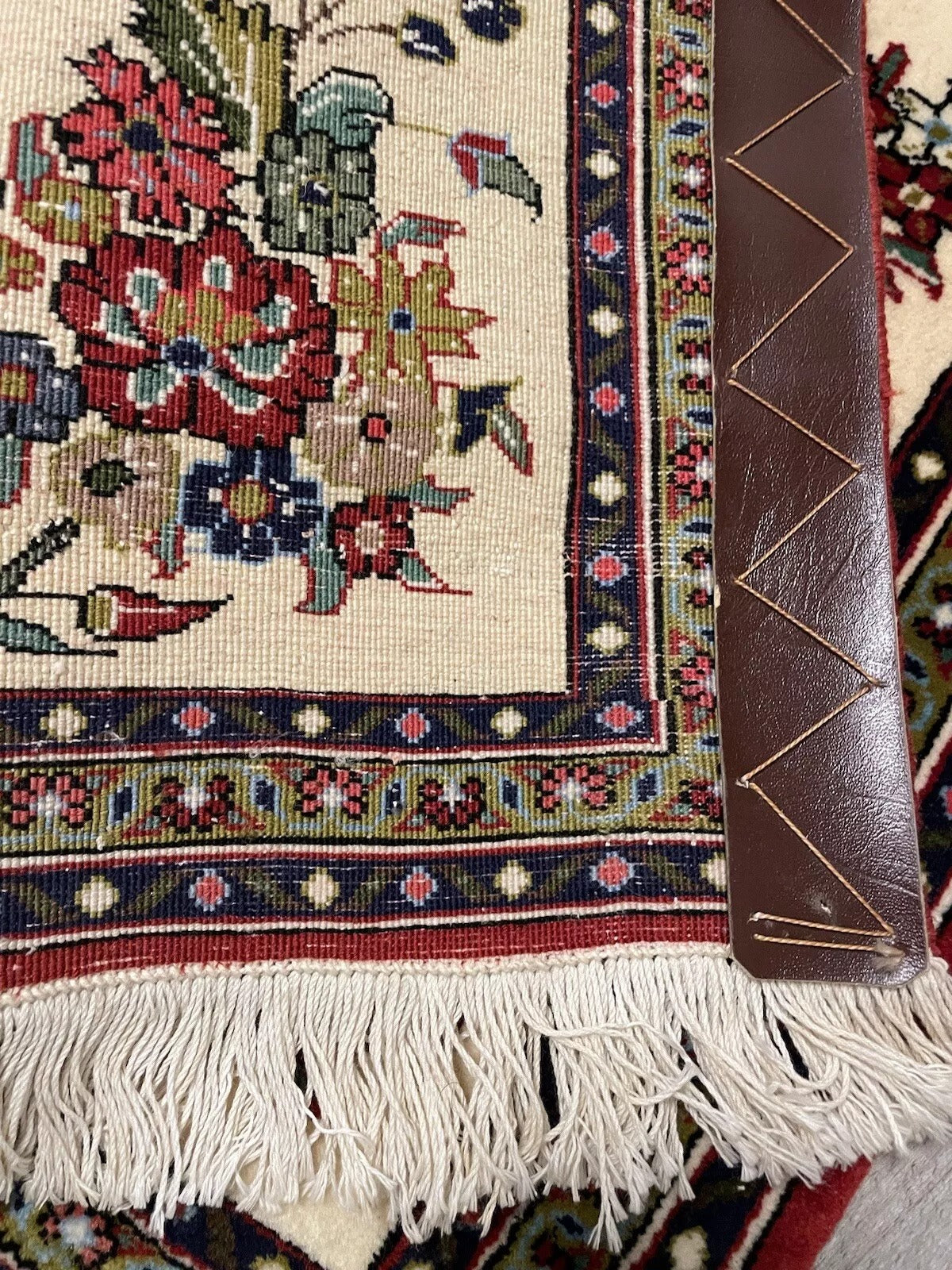 Handmade Persian Qum Wool Rug β Small Decorative Accent