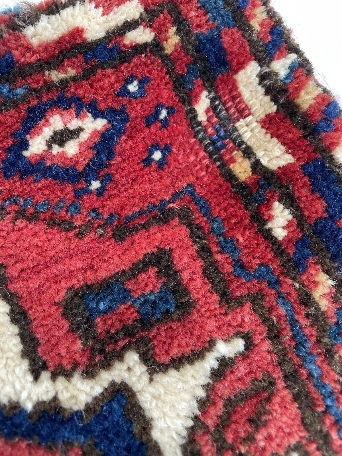 Handwoven Kurdish Wool Bag β Authentic 1910s Antique