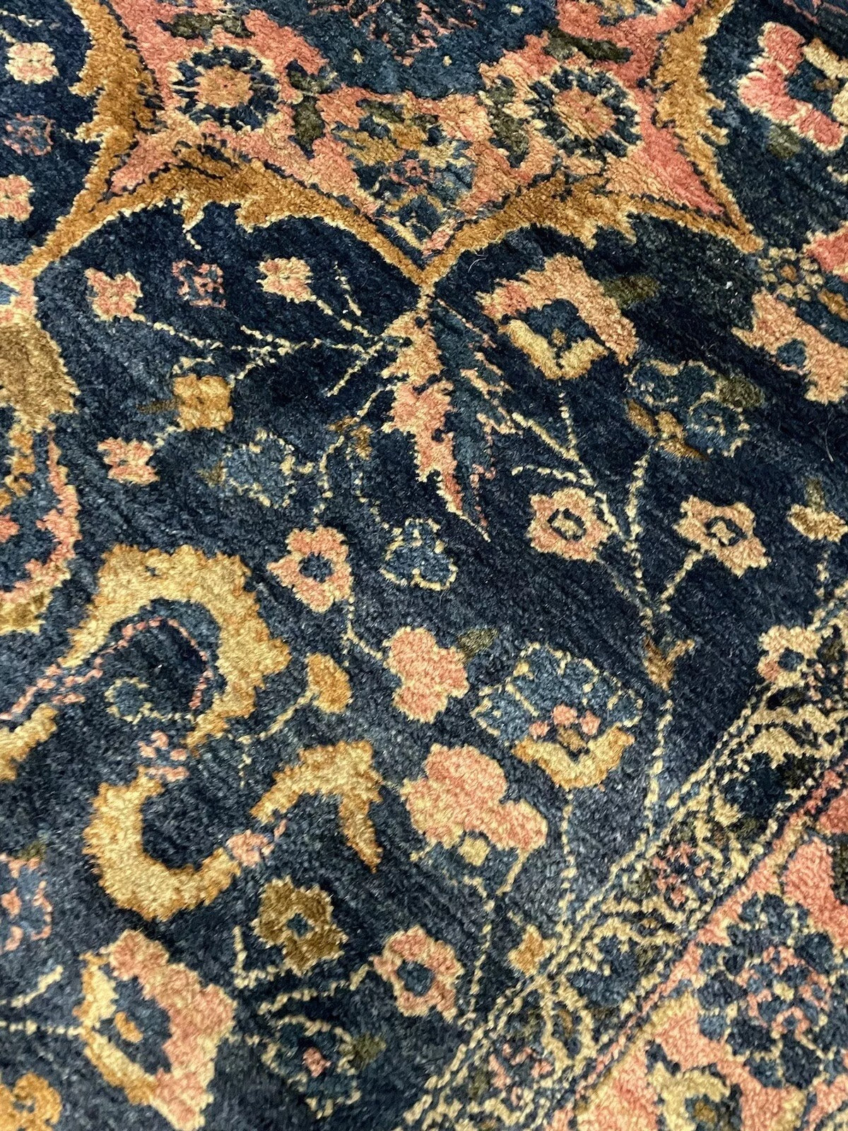 Vintage Persian Wool Carpet โ A Rare Lilihan Piece