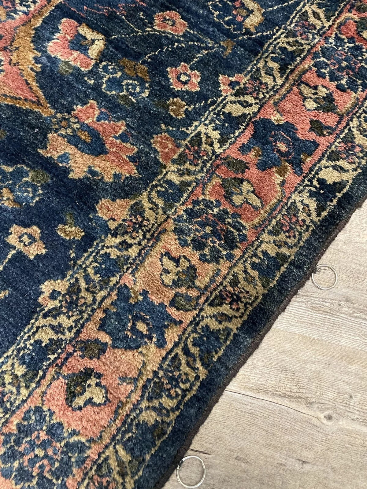 Handwoven Persian Lilihan Wool Rug โ Authentic 1920s Antique