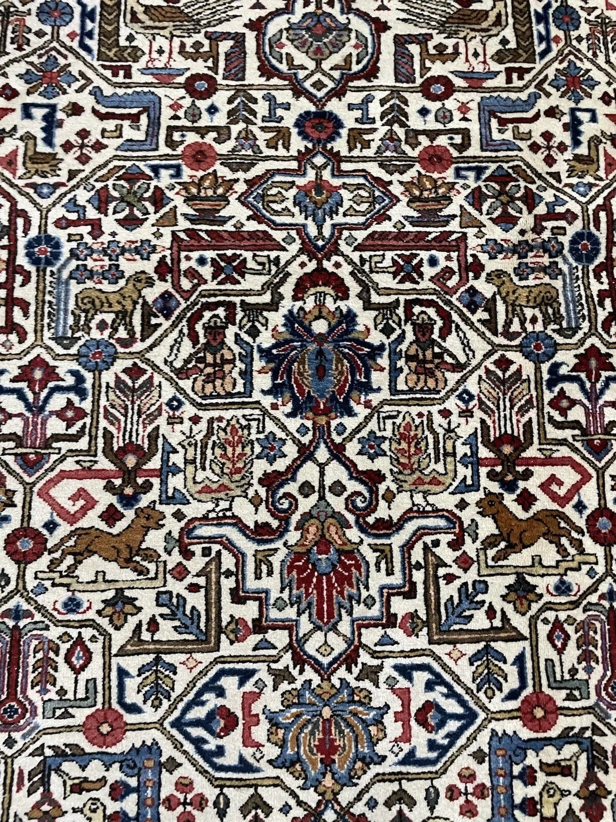 High-quality wool Persian Qum rug from the 1960s