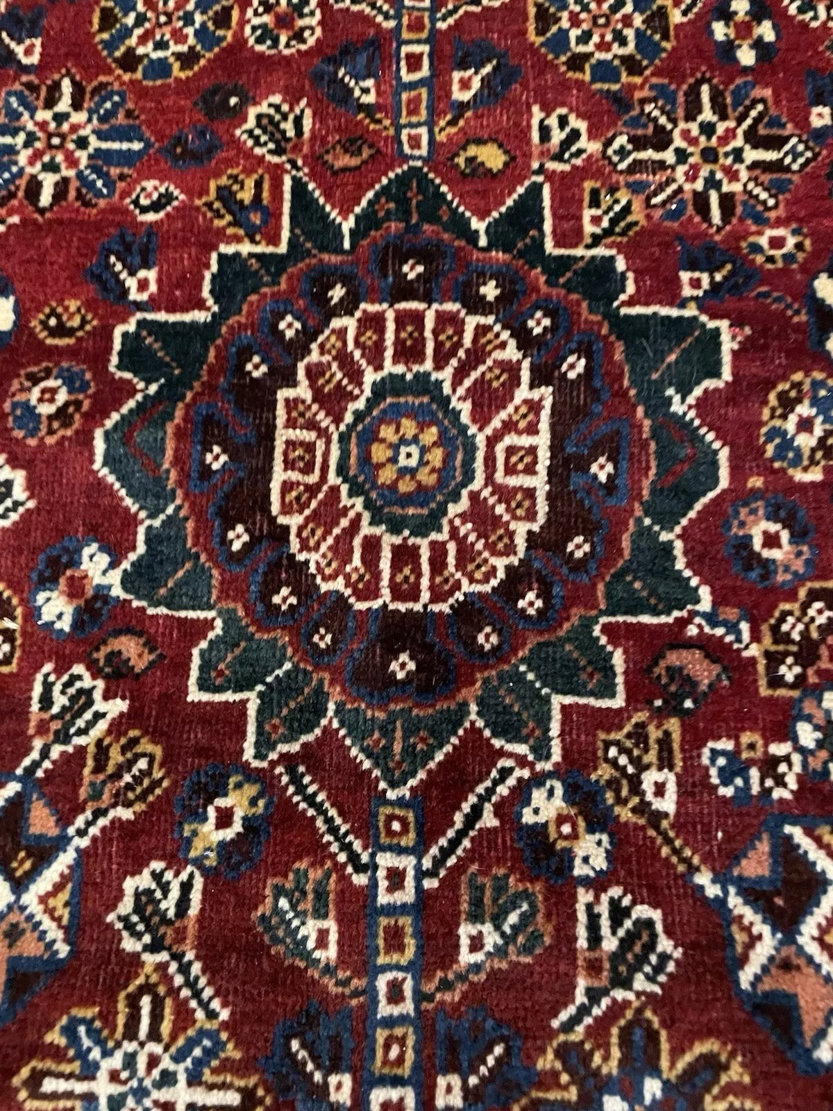 Fine Persian knotting with vibrant natural dyes