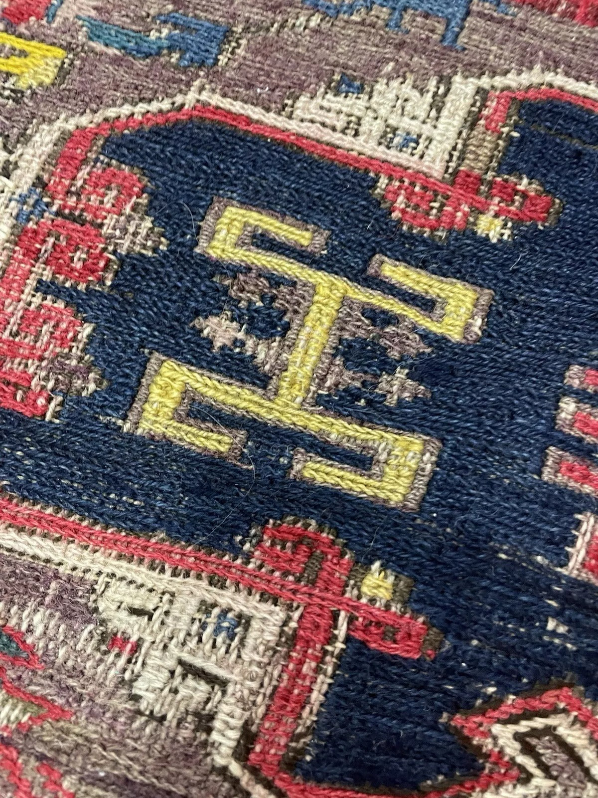 Edge view showing distressed wear and binding