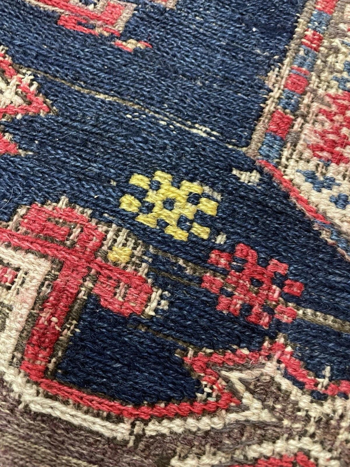 Wool texture revealing relief without pile