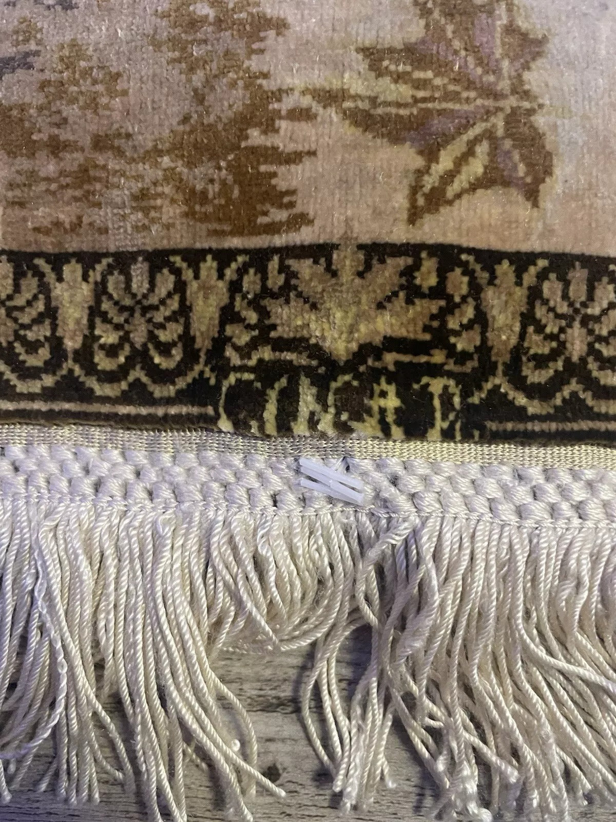 Displayed on antique desk as elegant mat