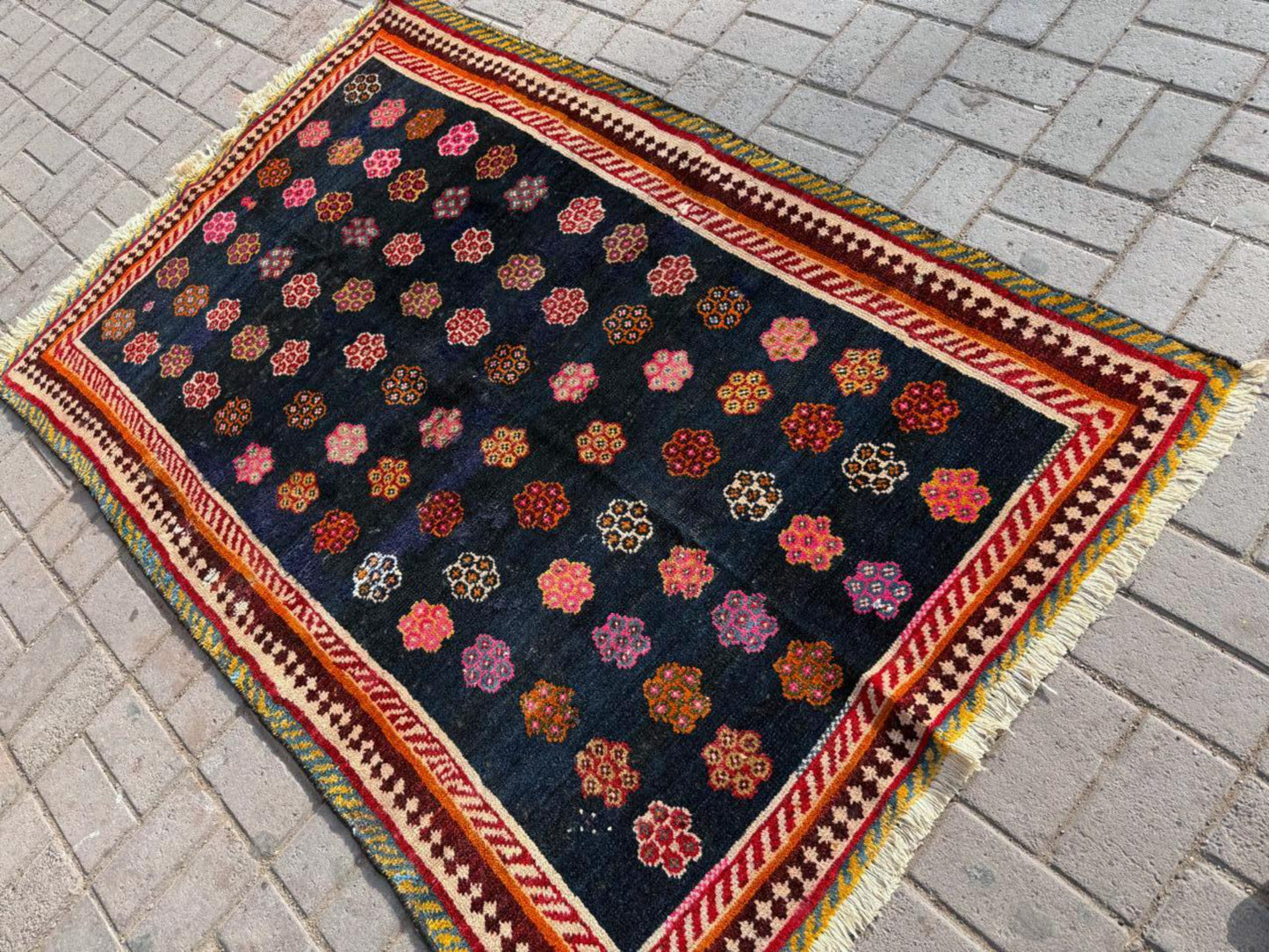 Close-up of intricate tribal medallion details