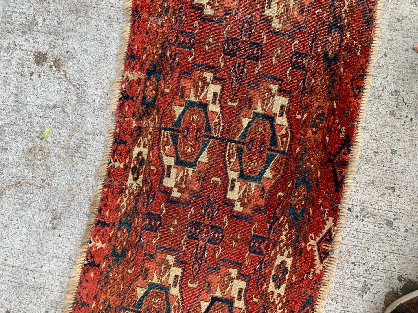 Rare collectible Tekke Torba rug with historical significance.