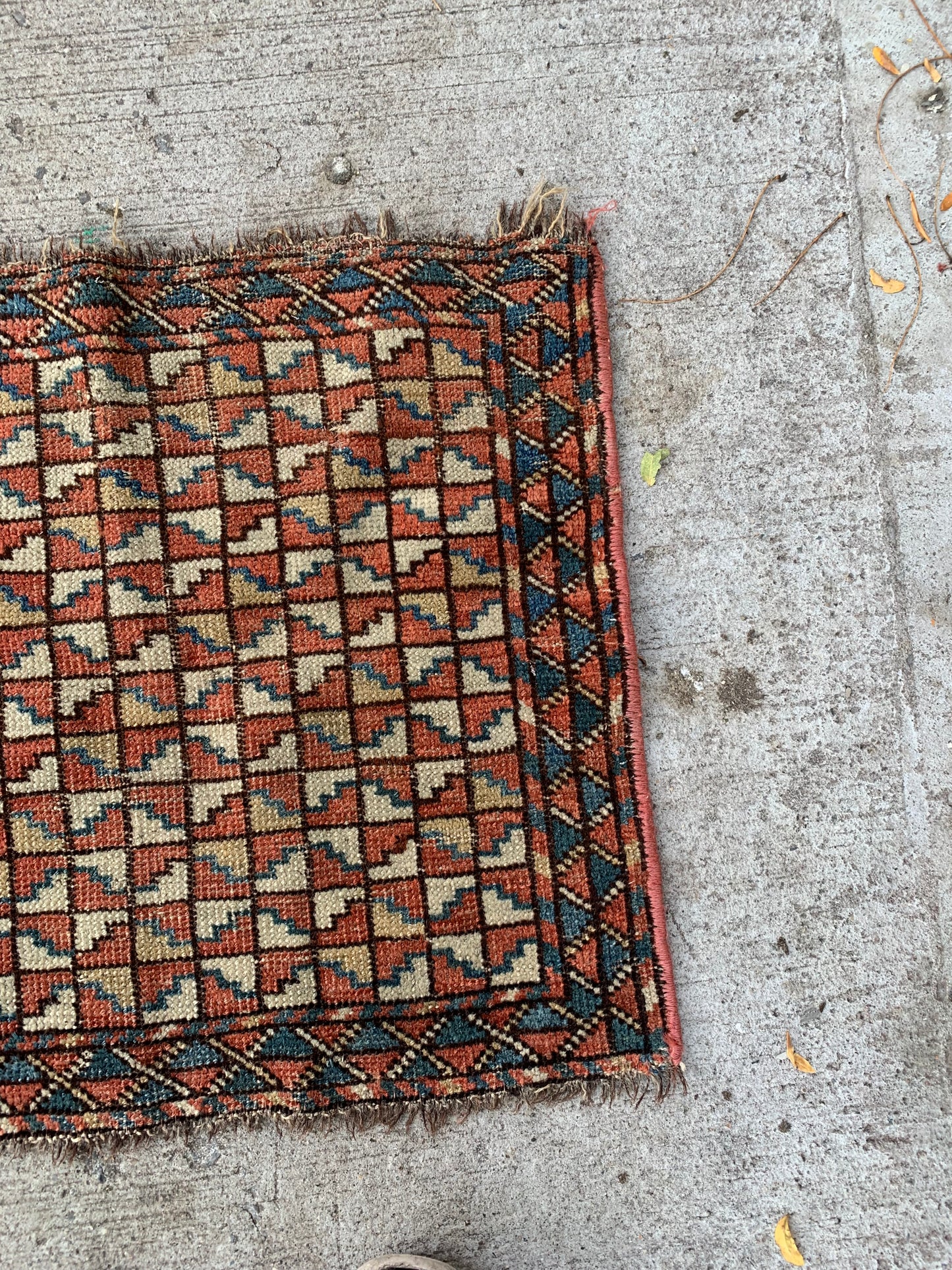 Handwoven wool Bashir rug showcasing tribal craftsmanship.