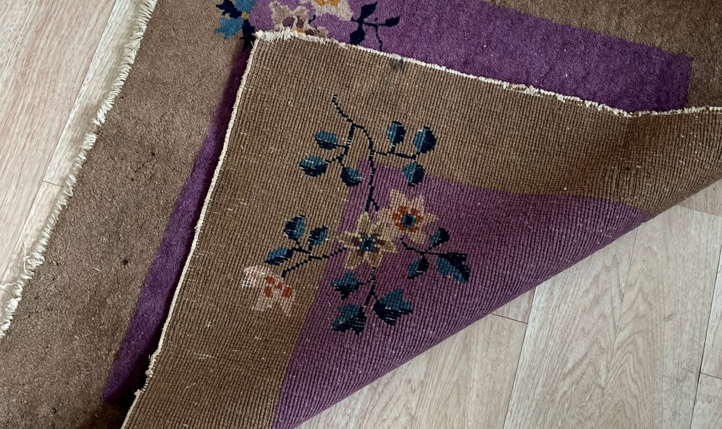 Handwoven floral patterns showcasing expert craftsmanship