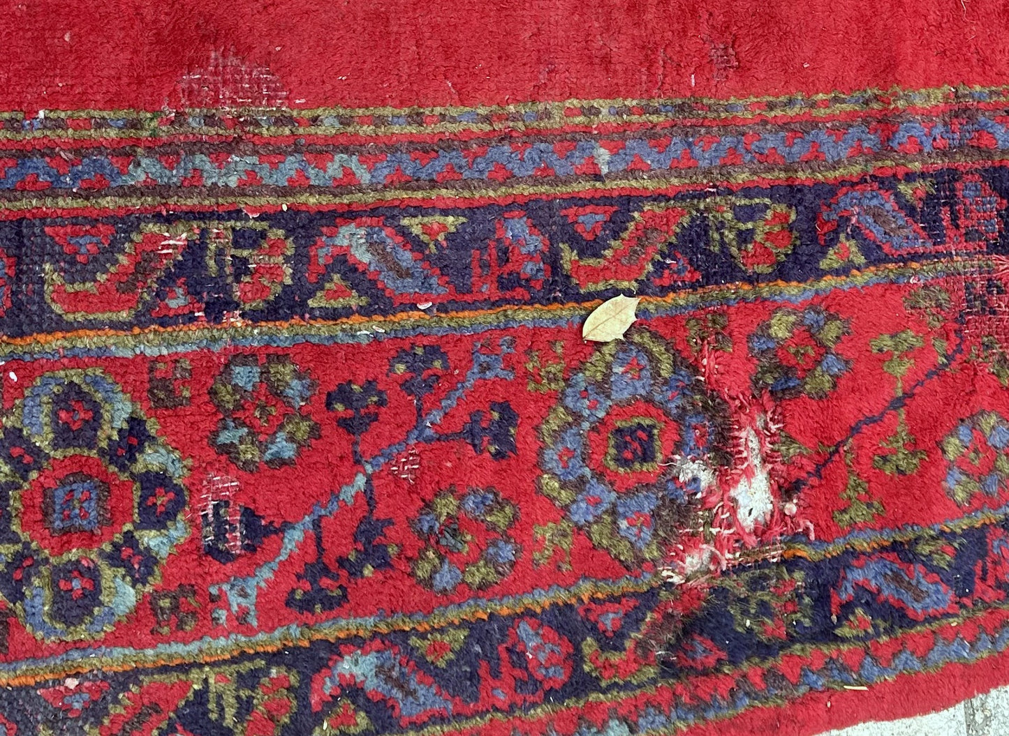 Traditional Turkish rug with intricate geometric designs