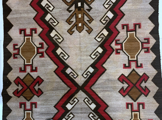 Close-up of intricate geometric Navajo patterns