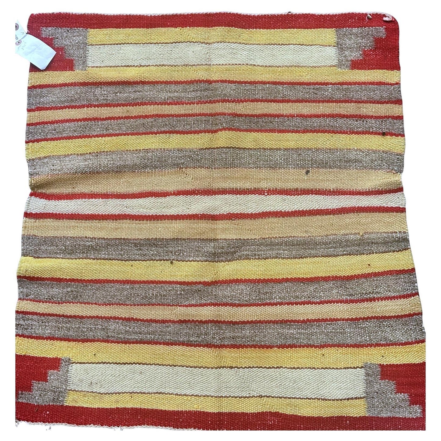 Handmade antique Navajo wool rug from the 1900s