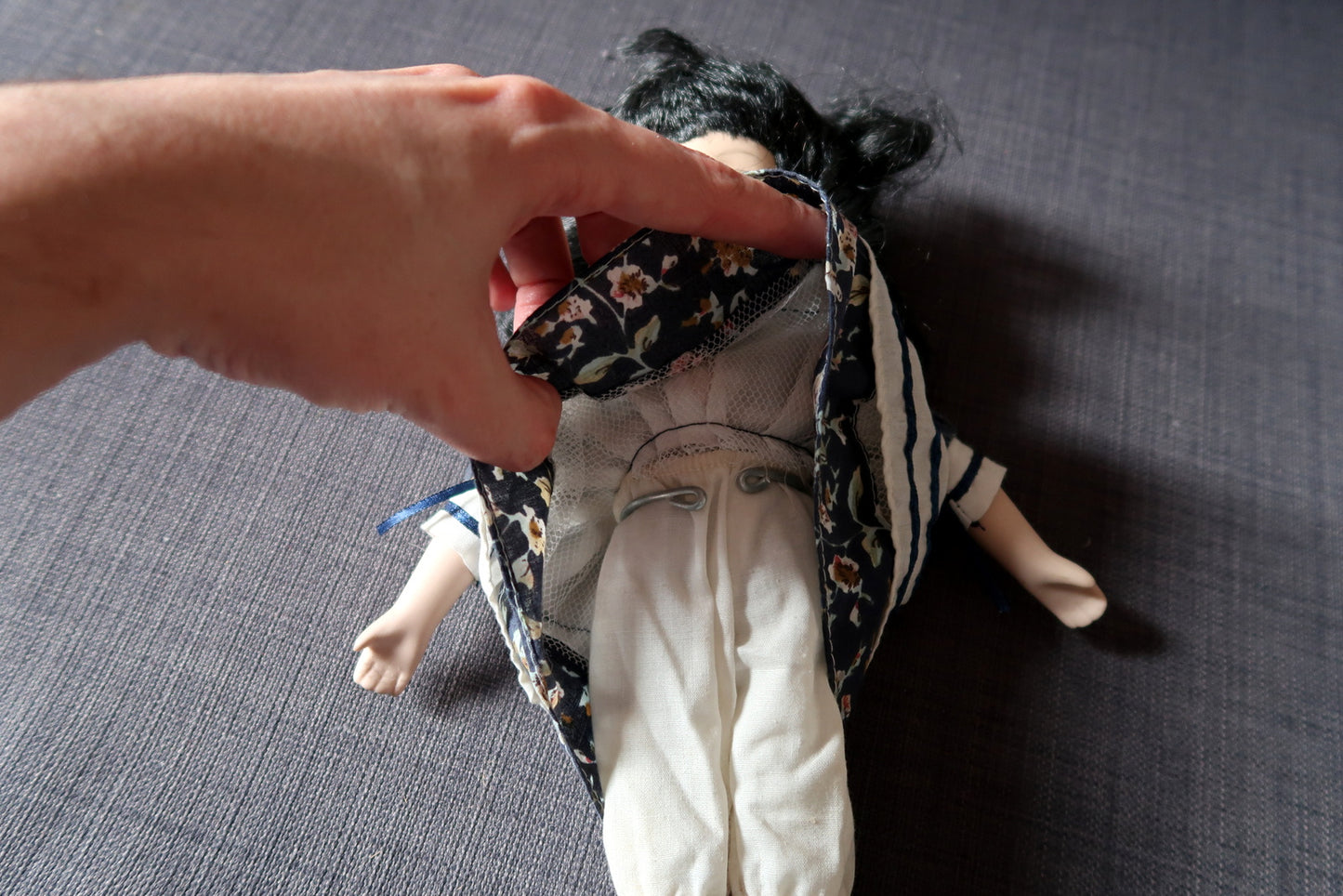 Vintage doll with classic mid-century style and craftsmanship