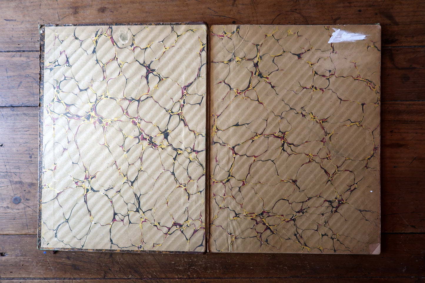 Leather-bound antique German sheet music book