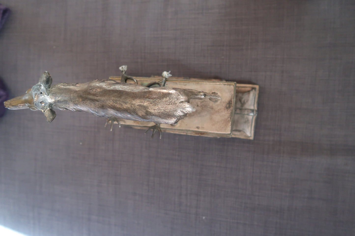 Detail of the base and how the sculpture meets surface