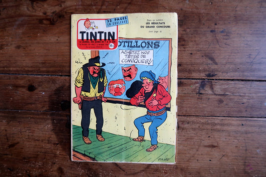 Mid-century February 1958 Franco-Belgian comic magazine published during the golden age of Le Lombard publishing.